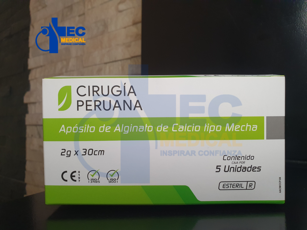 APOSITO ALGINATO DE CALCIO TIPO MECHA 30cm Cirugía Peruana Caja – Tec ...