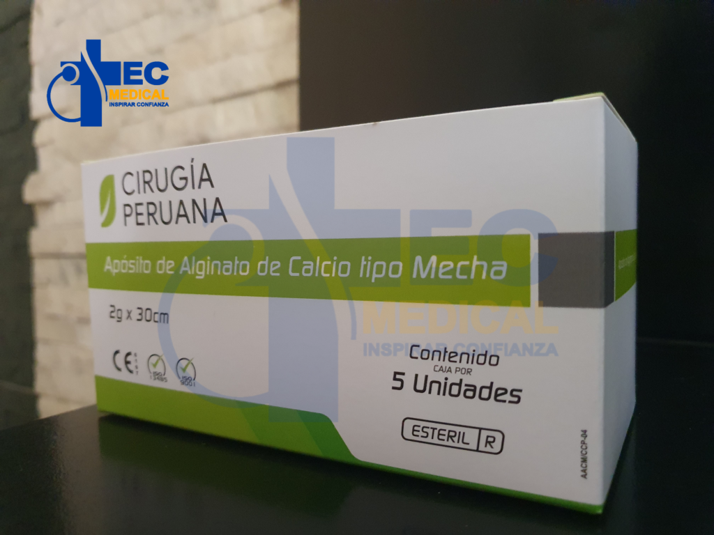 APOSITO ALGINATO DE CALCIO TIPO MECHA 30cm Cirugía Peruana Caja – Tec ...